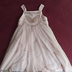 Pink dress with gold sequin design